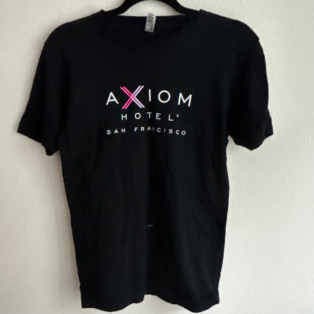 American Apparel Axiom Hotel San Francisco Core Fitness T-Shirt Black Small USA